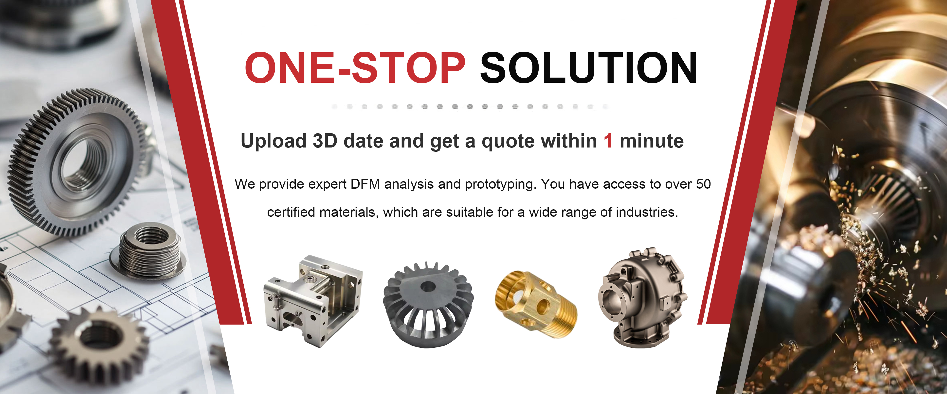  One-Stop Solution For CNC Machining 